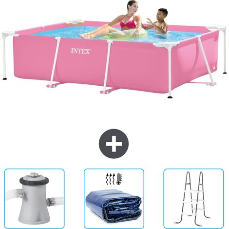Intex Piscine Tubulaire Rectangulaire - 220x150x60 cm - 4-pièces  SCB83 (1/5)