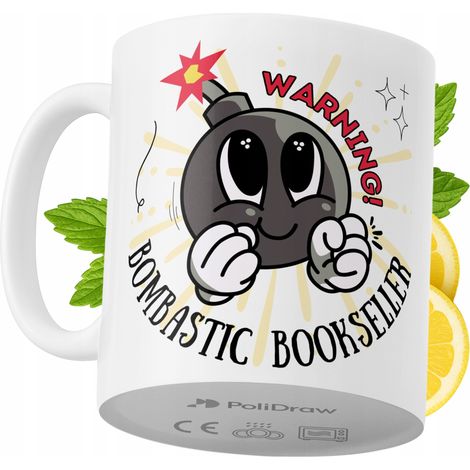 Mug humoristique pour libraire, avec un texte amusant et un design graphique original. Idéal pour les anniversaires, les fêtes et les occasions spéciales. Mug premium pour la maison, le bureau et le t (1/5)