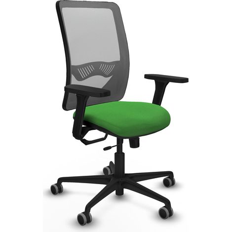 Chaise de bureau piqueras y crespo Zulema noir mousse découpée (1/2)