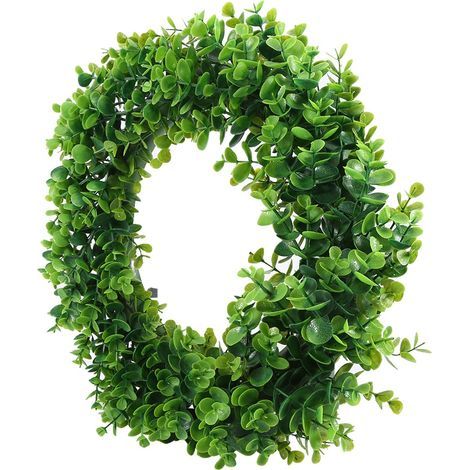 40 cm große Tür-, Wand- und Fensterdekoration mit grünen Blättern und Blüten, Heimdekoration für Hochzeiten und Partys (1/5)