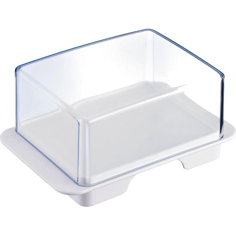 Beurrier de Réfrigérateur, Plastique, Blanc/Transparent, 20862270 (1/5)