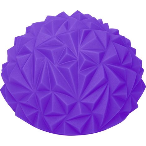 Lot PVC Boule Anti-Stress Yoga Massage Demi-cercle Pied Relaxation Musculaire Violet (1/5)