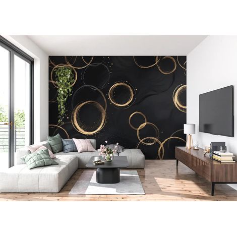 Papier Peint Art & Déco - Cercles Envoûtants - 150 x 250 cm (1/2)