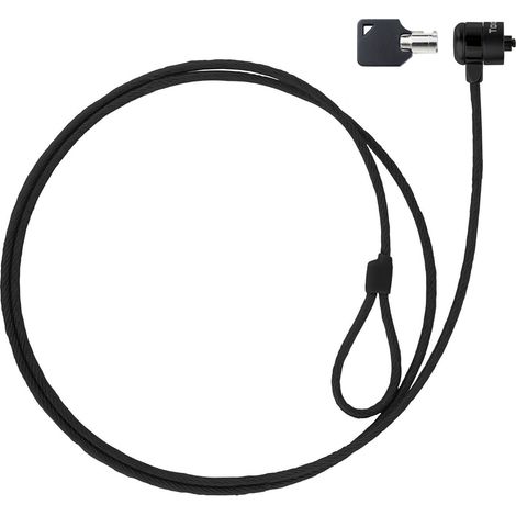 Câble de sécurité Clé de sécurité pour ordinateur portable Noir Tooq Tqclkc0025-g