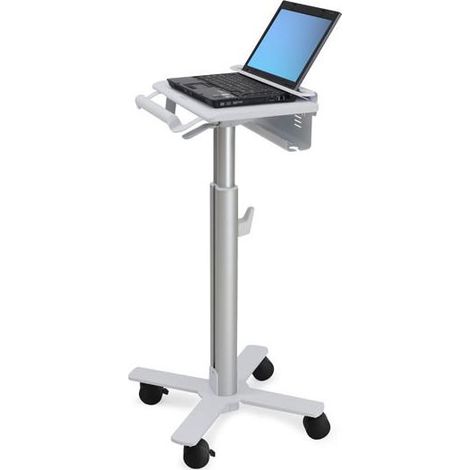 Ergotron StyleView Laptop Cart, SV10 Aluminio, Blanco Portátil Carro multimedia