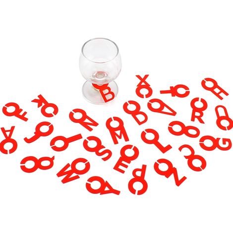 Etiquettes En Silicone Pour Verres - 52 Pièces Lettres Alphabet - Marqueurs De Boissons - Pour Cocktails Et Vin - Usage Fête Et Noël (1/5)