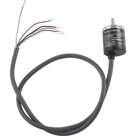 Codeur Incrémental Industriel E6A2-CWZ6C, 2 Phases AB, 1000 impulsions/tour, DC 5-24V, Usage Général (1/4)