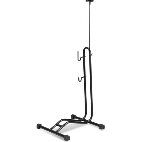Wolketon Soporte de suelo vertical para bicicletas 3 funciones para colgar ajustar horizontal y verticalmente Portabicicletas de 20 a 27 5 pulgadas (1/5)