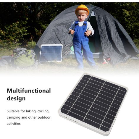 Panneau Solaire Portable 20W Eau USB Type-C DC Imperméable 5V 2A pour Vélo Sac à Dos (1/5)