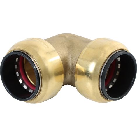 ELMAG Winkel Steckverbinder Messing SharkBite für Rohr 28 mm, 90° (1/2)