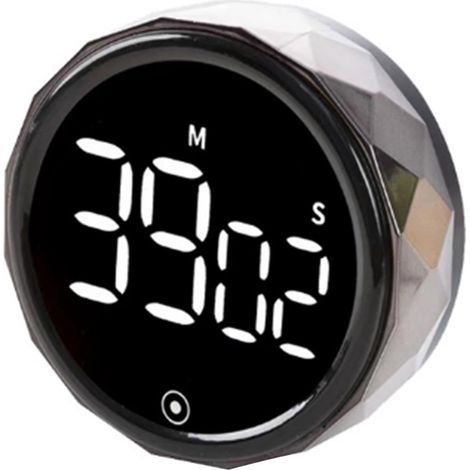 Minuteur Intelligent - Minuteur À Rotation Magnétique Avec Affichage LED - Pour Bureau Tableau Blanc Cuisine - 1 Pièce (1/5)