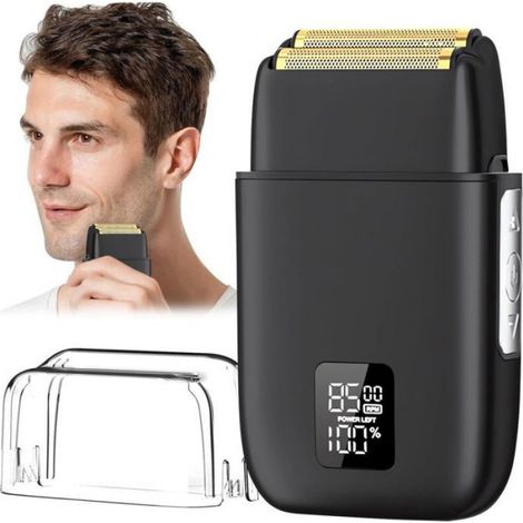 Wasserdichter Elektrorasierer - ® - Kabellos - Nass- und Trockenrasur - LED-Anzeige - USB-aufladbar - IPX7 (1/4)