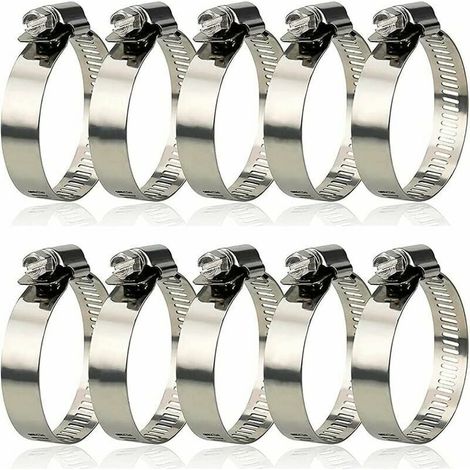 10 Stück Metall-Vorhangringe, Vorhangklammern, Allzweck-Vorhanghaken für Vorhänge und Stangen, für Vorhangbilder, Dekoration (schwarz) (1/4)