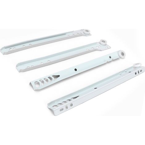 Kit de Glissières de Tiroir en Acier Laminé à Froid, Rail Épais pour Meubles et Armoires (1/5)