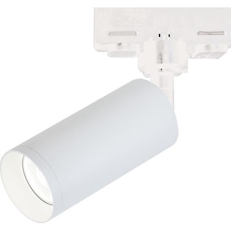 Spot Sur Rail 3 Allumages D60 Pour Ampoule LED GU10 Blanc Mat ZAMBELIS