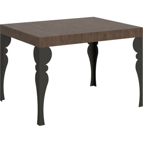 Tavolo Allungabile 110-194x70x77 cm Paxon Noce e Antracite (1/3)
