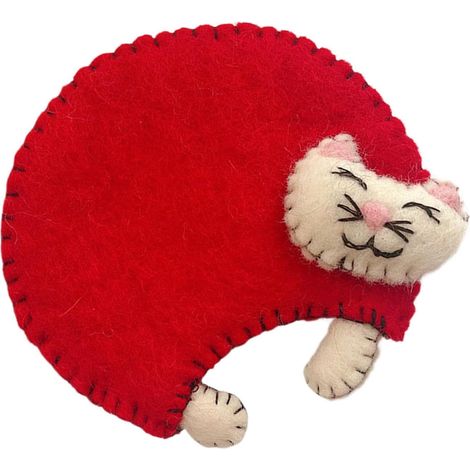 Sous-verres en feutre Sous-verres absorbants et isolants pour tasses  Feutre Tapis au crochet pour tasses, boissons, cuisine, bureau, bar de maison, table basse de salon, table à manger (1/5)