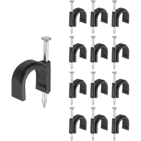 95Pcs Demi-Crampon J-Crochet Avec Clou 3/4" / 20mm Noir Clou 50mm (1/5)