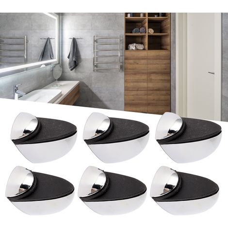 12 Befestigungsclips für 1-10 mm dicke Glasscheiben mit glänzender Oberfläche für Schreibtischabtrennungen (1/5)