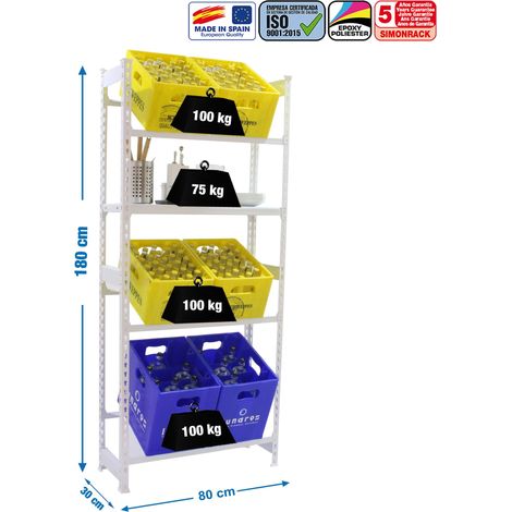 Simonrack Simonbottle 3-1 scaffale portabottiglie bianco robusto