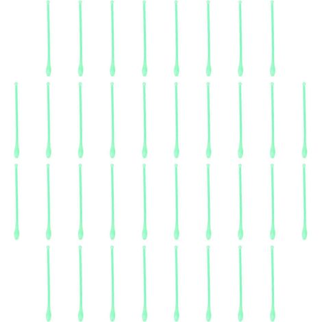 100 cuillères à échantillonner en plastique, pelles de laboratoire, spatules de mélange (vertes) (1/4)