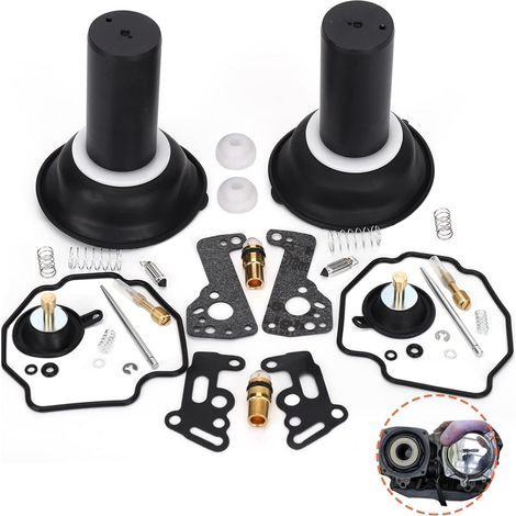 Kit de réparation de carburateur de remplacement pour Yamaha Virago 535 500 XV535 XV500 XV Kit de réparation de carburateur avec piston, butée à piston