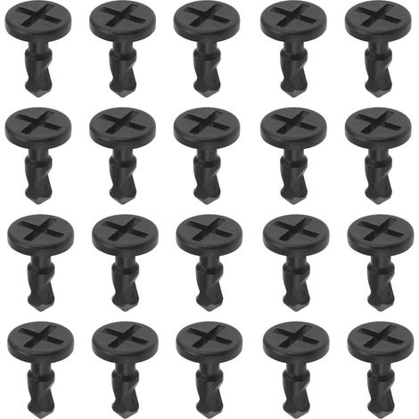 100 Stück Motorraum-Abdeckplatten-Schraubclips, kompatibel mit Cayenne 2003–2010, 15,7 x 24 mm, OE 95557271000, Motormontage-Clip, Autozubehör, Schwarz (1/5)