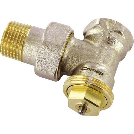 Robinet thermostatique pour radiateur eau chaude, équerre femelle 3/8'' (12/17) - Senso EuroSar, Comap