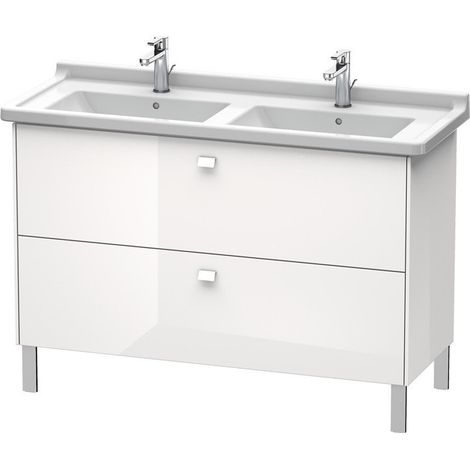 Meuble sous-vasque Duravit BRIOSO COMPACT 693x1220x469mm blanc brillant