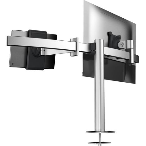 DURABLE Monitorhalterung PRO 1Mon. 1Tablet Tischdurchf Silb. (508823) (1/5)