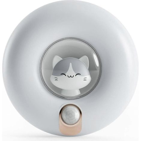Veilleuse rechargeable à détecteur de mouvement pour enfants, lampe de placard à intensité variable pour chambre, couloir, toilettes, remise, garage (1/5)