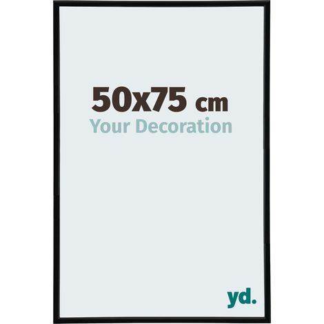 Cadre Puzzle 50x75 cm - Noir Très Brillant - Plastique - Annecy. (1/5)