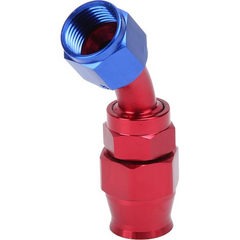 Raccord d'extrémité de tuyau AN8 pivotant adaptateur en alliage d'aluminium pour refroidissement d'huile vers tuyau d'huile (1/5)