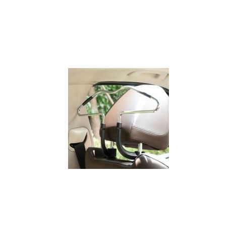 Juego de 1 perchas para reposacabezas de coche, perchero metálico, soporte para ropa de reposacabezas, accesorios para el interior del coche - Crezuo
