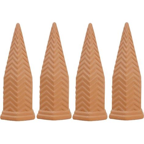 Piquets D'Auto-Arrosage En Terre Cuite  Système d'Irrigation Goutte-à-Goutte Automatique Lot de 4  Arroseur pour d'Intérieur  Pour d'intérieur, pots de fleurs, balcon, jardin (1/5)