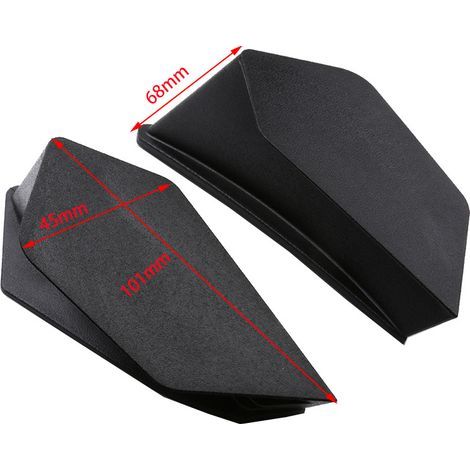 Kits d'ailes de moto 2 pièces, becquet d'aile aérodynamique, accessoires de Modification universels. (1/4)