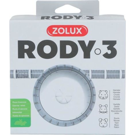 Geräuschlose Trainingsrad geeignet für Rody3 Käfige - ZOLUX - Rodylounge - Für kleine Nager - Weiß