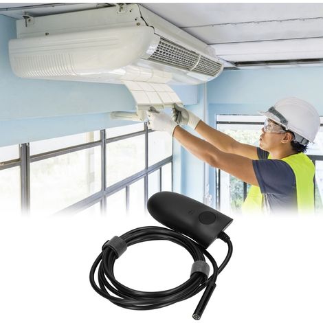 Endoscope WiFi HD802 8 mm avec caméra haute définition 500 W pour l'inspection des systèmes de climatisation industriels et automobiles, portée de 3,5 m (compatible avec les smartphones). (1/5)