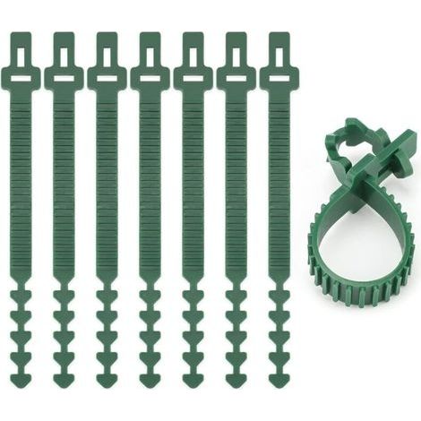 8 Pièces Attaches pour Tuteu Arbres 24CM, Attache Branches Arbre Vert, Liens pour Attacher Les Arbres, Tuteur et Attache pour Arbre, pour Le Soutien des Arbres, Plantes (1/5)