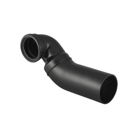 Geberit PE Curva di raccordo a 90° per WC sospeso, offset a sinistra, con prolunga, DN 100 / 100, 367.901.16.1 (1/2)