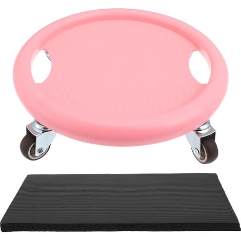 Roue Abdominale à Quatre Roues avec Tapis Équipement de Musculation pour Exercices de Renforcement Abdominal pour Hommes et Femmes (1/5)