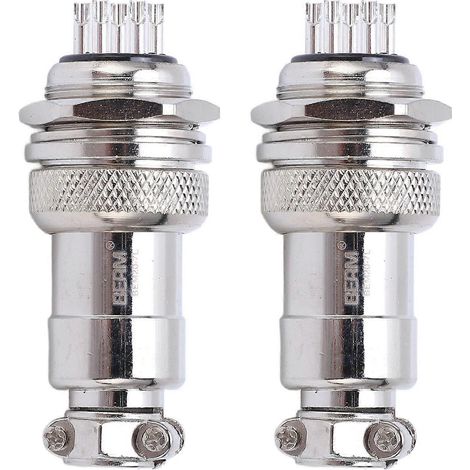 Stück Luftfahrtsteckverbinder aus Zinklegierung, Stecker und Buchse, 20 mm, AC/DC 250 V