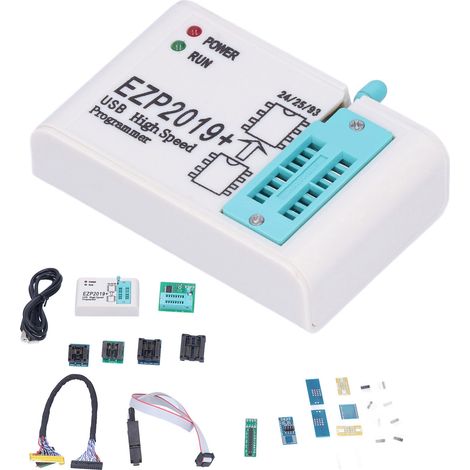 Programmateur SPI FLASH haute vitesse EZP2019, interface USB 2.0, pour BIOS 25T80, copie hors ligne des puces 24/25/93 (1/5)