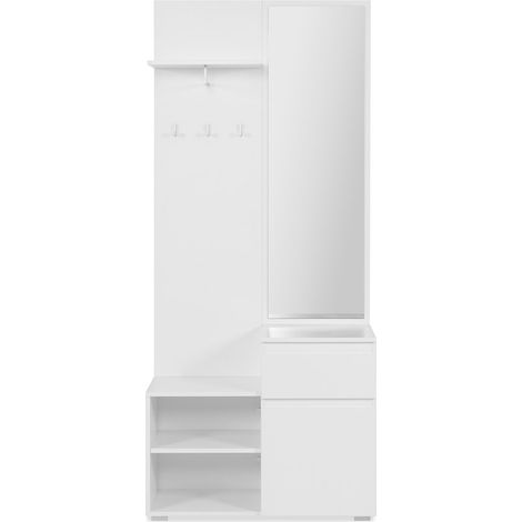 Image41B weiße Eingangsmöbel mit Spiegel (1/5)