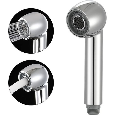 Sprühkopf für Küchenspüle, Küchenarmatur, Ersatz-Sprühkopf, herausziehbarer Wasserhahnkopf, 2-Funktions-Drossel, poliertes Chrom, PFS4-CH (1/5)