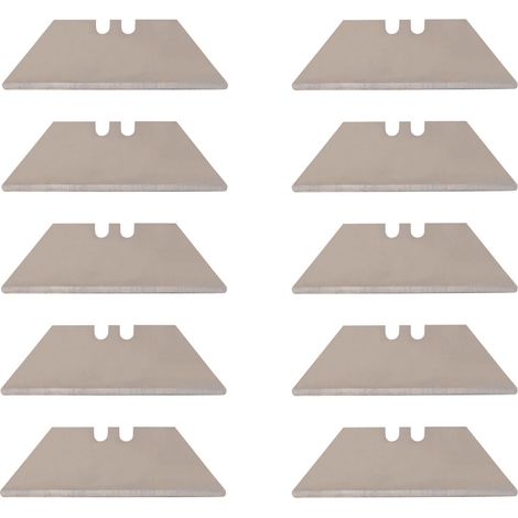 STIER Trapezklinge für Klappmesser, 10 Stück, 19 x 61 mm, geschärft, Wechselklingen für Cuttermesser, Für alle Klappmesser geeignet, Einfaches Klingenwechseln (1/4)