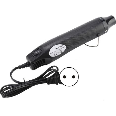 Pistolet à air chaud électrique 300W pour embossage et travaux de chauffage polyvalents (Noir, 220V UE) (1/5)