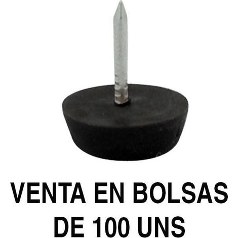 deslizante quitarruido otto. plástico. bolsa de 100 unidades acabado negro ø diámetro ø17 (1/3)