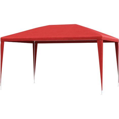 Tenda Party 400 x 300 x 255 cm Rosso PE e Acciaio vidaXL