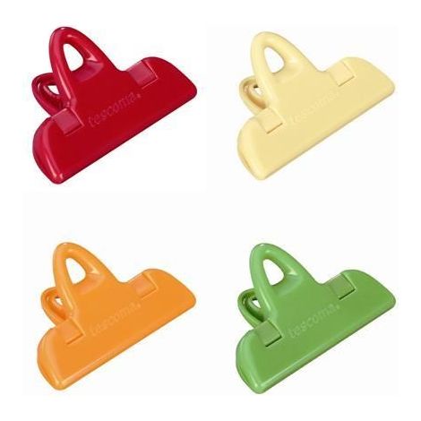 PINCES POUR SACHETS "PRESTO" 4 PIÈCES 7 cm